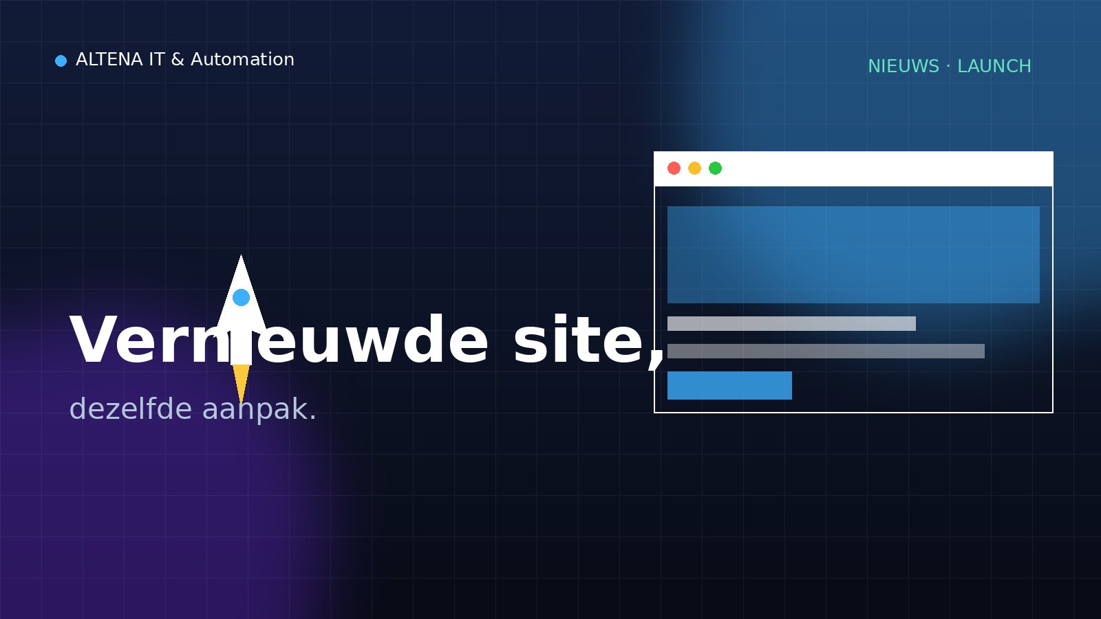 Nieuwe website, dezelfde aanpak: vernieuwd online